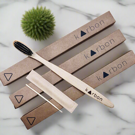 Karbon Activated Charcoal Bamboo Toothbrush by Elementary Skin Care, Melbourne, Australia