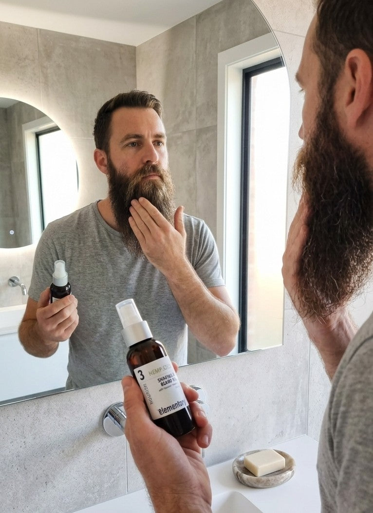 NOURISH | Shaving & Beard Oil w Coconut + Neem oils by Elementary Skin Care, Australia