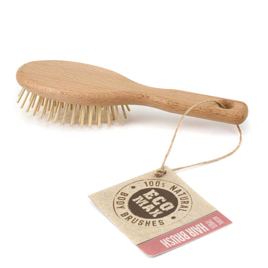 Timber Hair Brush (Sustainable & 100% Biodegradable Beechwood) by Eco-Max