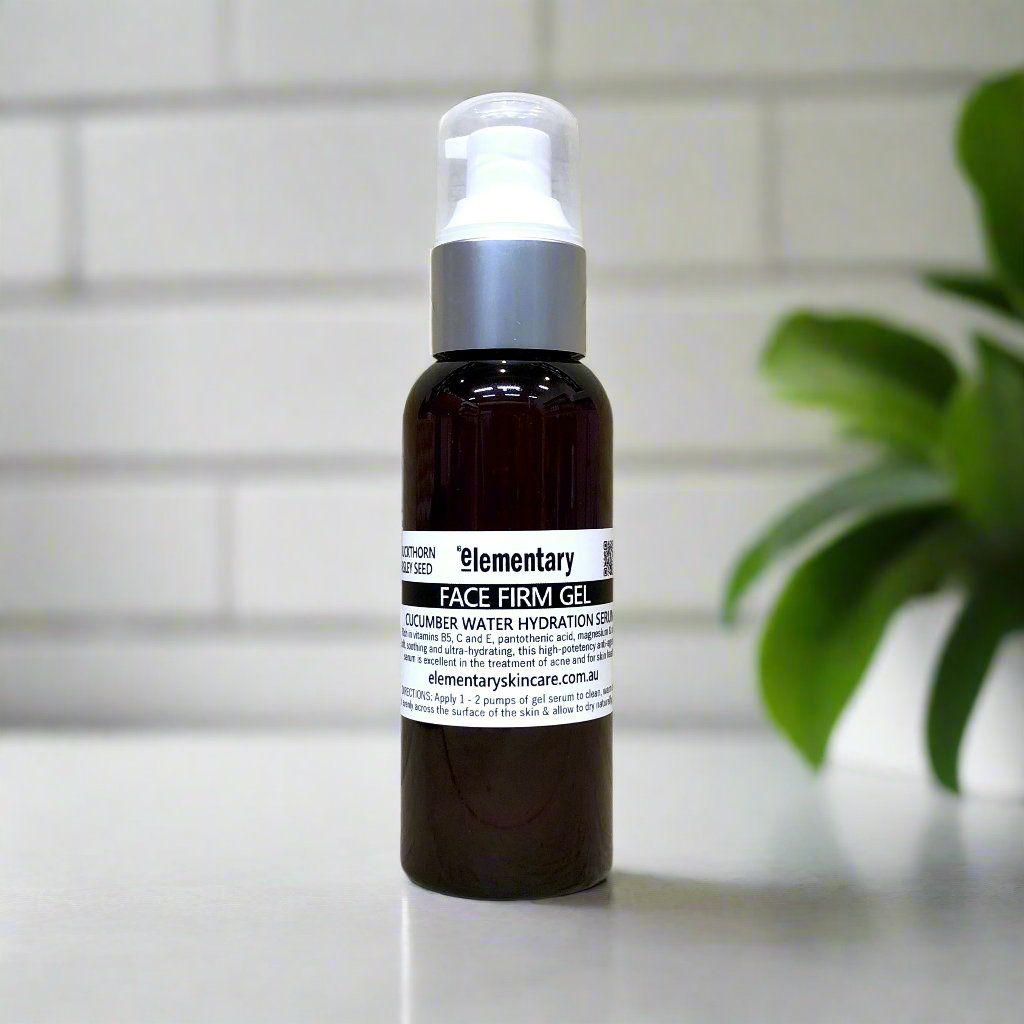 FACE | Cucumber Water Face Firming Gel by Elementary Skin Care, Melbourne No nasty ingredients, all natural