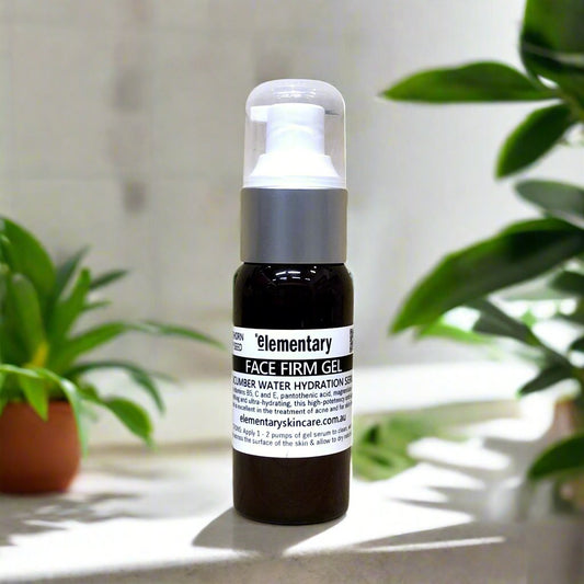 FACE | Natural Cucumber Water Face Firming Gel Serum by Elementary Skin Care, Melbourne, Australia