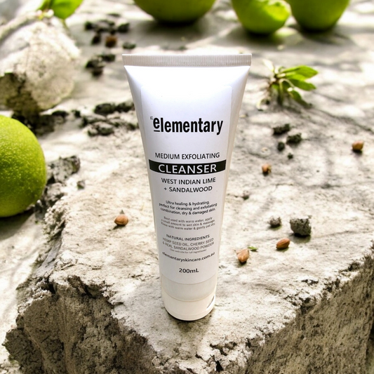 FACE | Medium Exfoliating Facial Cleanser by Elementary Skin Care, Made in Melbourne, Australia 