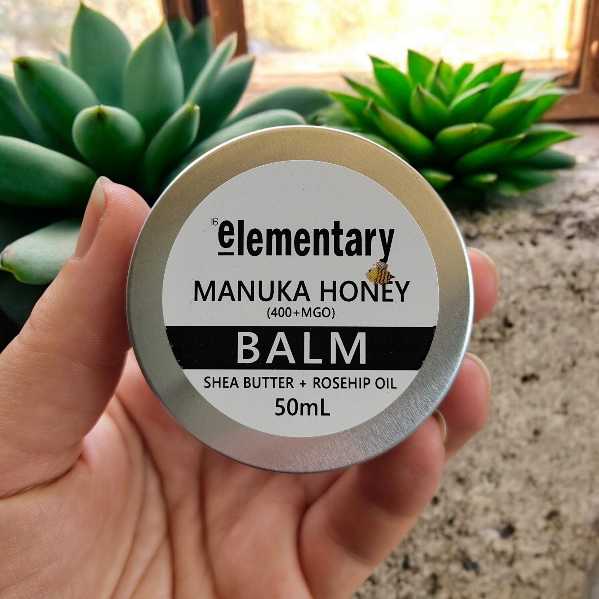 Manuka Honey Balm (400+GMO) - Elementary Skin Care, Australia, Healing Balms & Moisturisers for restoring damaged skin, Dermatitis and Eczema