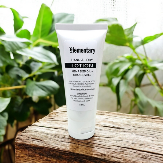 Elementary Skin Care, Hemp Seed Oil Hand & Body Lotion, Made in Melbourne, Natural Skin Care