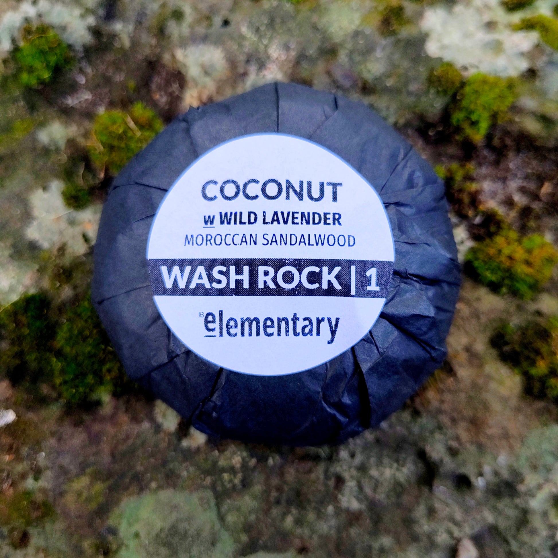 Elementary wash rock, Coconut Oil & Wild Lavender