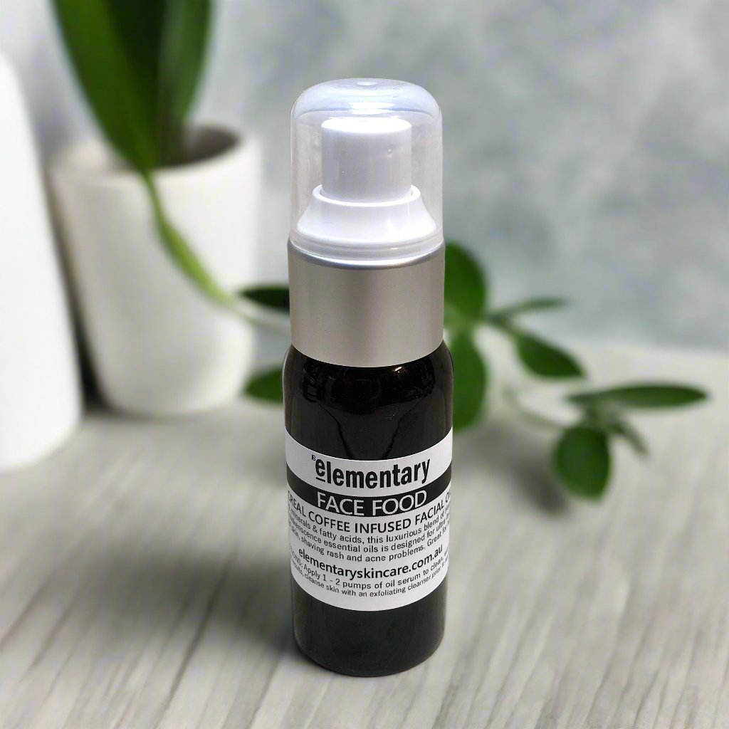 FACE | Nourishing Coffee infused Face Food Oil by Elementary Skin Care, Melbourne, Australia, Facial Products