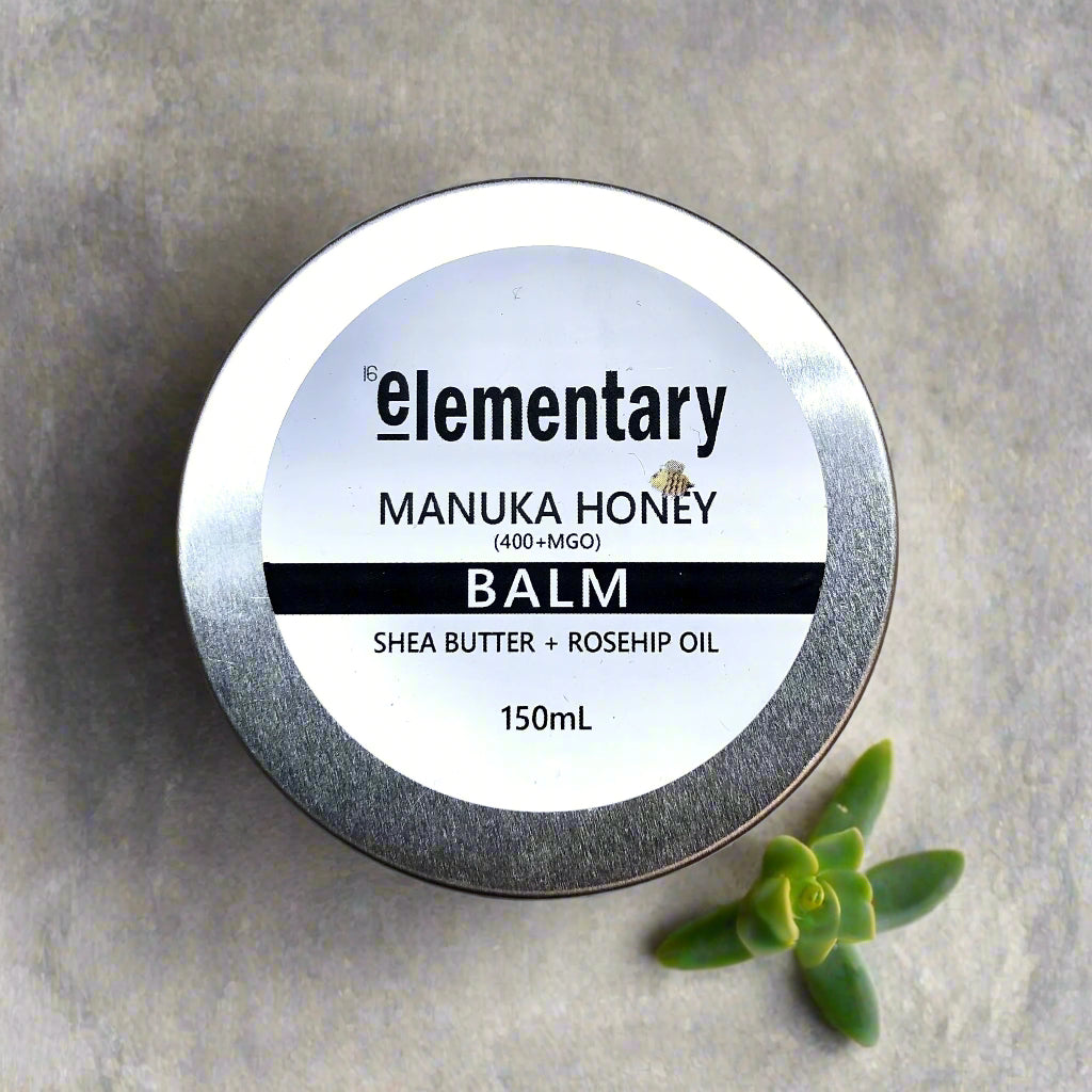 Manuka Honey Balm (400+GMO) - Elementary Skin Care, Australia, Healing Balms & Moisturisers for restoring damaged skin, Dermatitis and Eczema