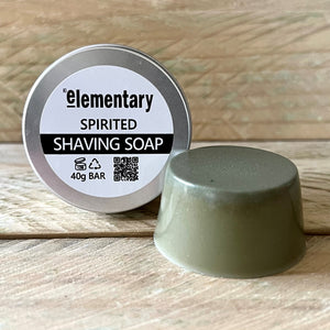 SOAP | Spirited Solid Shaving Bar with Hemp Seed Oil & Green Clay