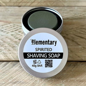 SOAP | Spirited Solid Shaving Bar with Hemp Seed Oil & Green Clay