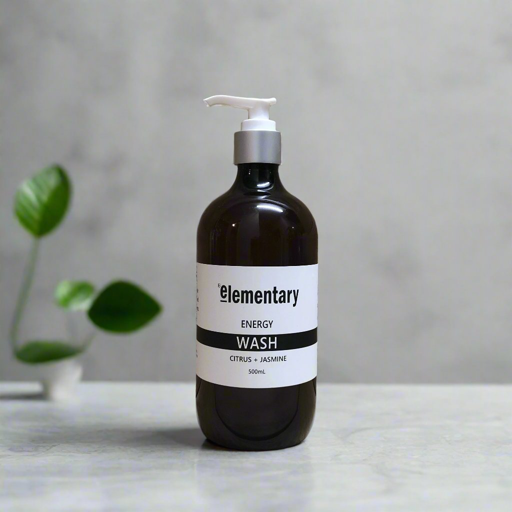 WASH | Energy Citrus & Jasmine Liquid Hand & Body Soap by Elementary Skin Care, Natural ingredients, Made in Melbourne, Australia, Bath & Beauty Products