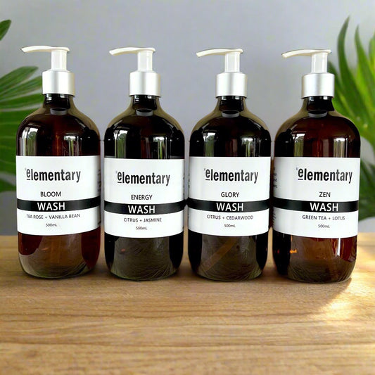 WASH | Natural Liquid Soap by Elementary Skin Care, All natural ingredients, Made in Melbourne, Australia